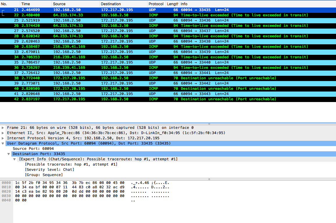 traceroute-wireshark